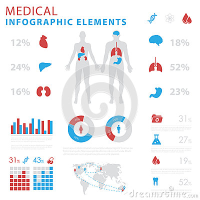 Medical Infographic Elements People Medical Infographic Elements People