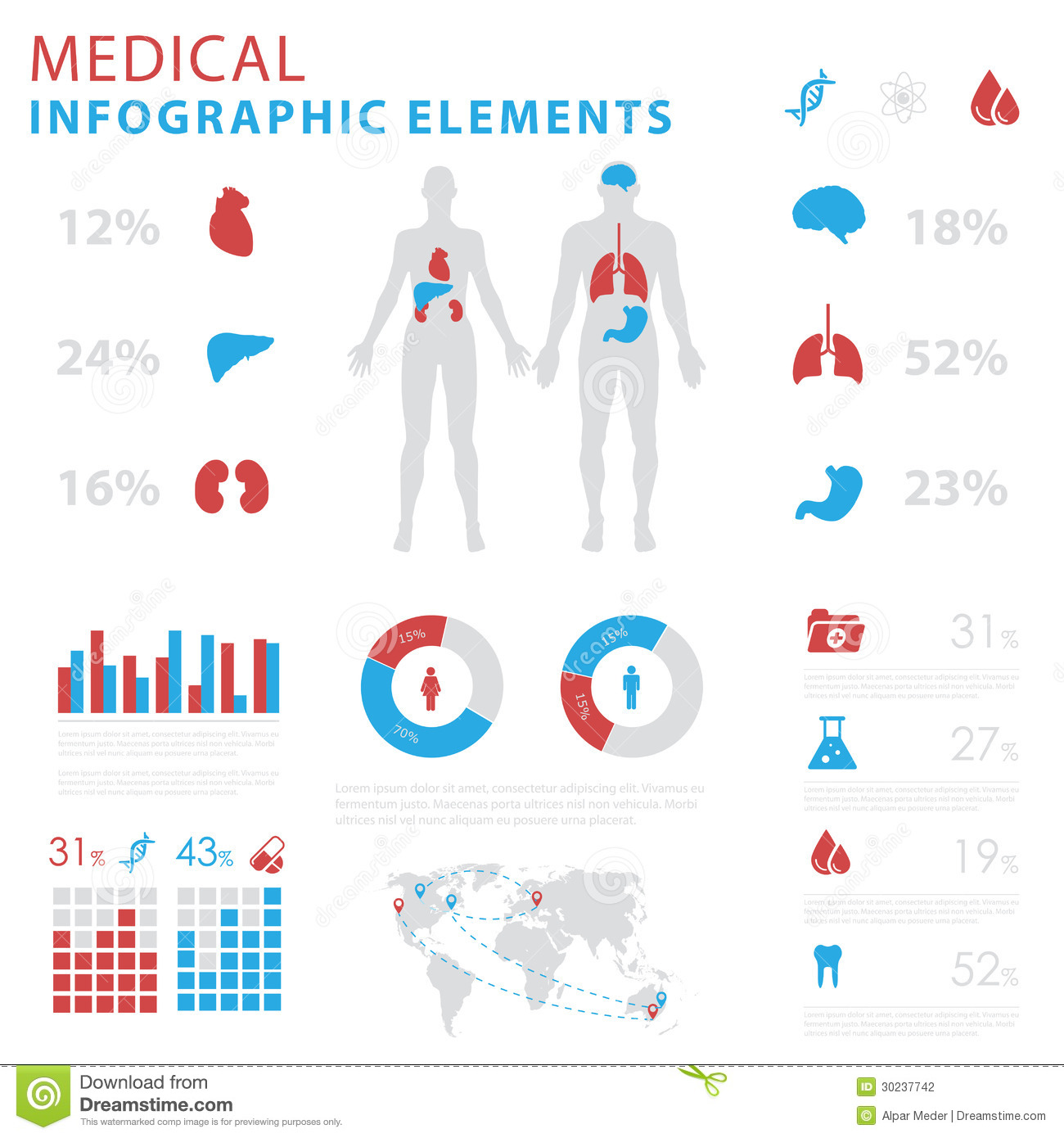 Medical Infographic Elements