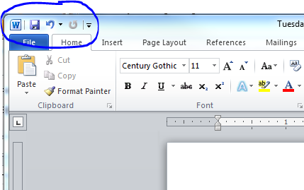 Microsoft Word Print Icon