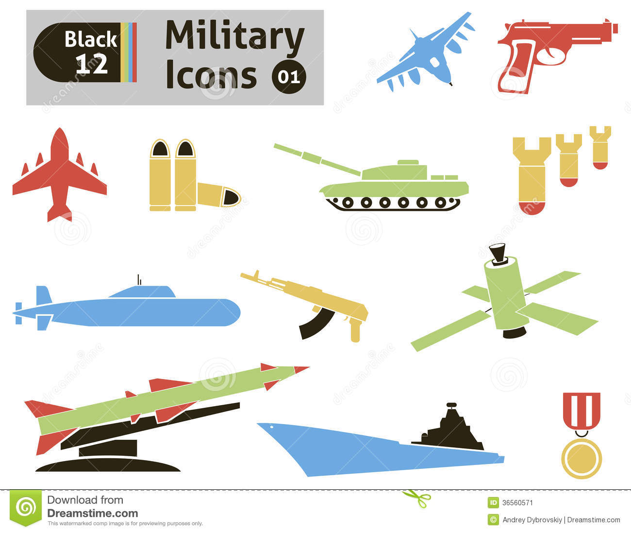 Military Icons Vector Military Icons Vector