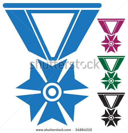 Military Medal Vector Icon