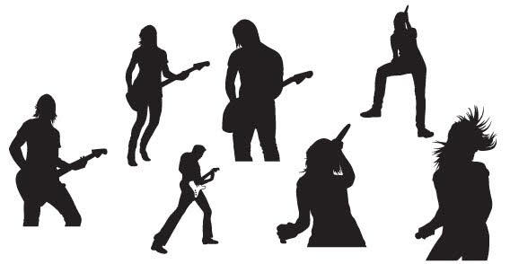 Music Silhouette Free Vectors