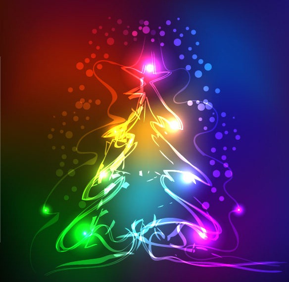 Neon Christmas Tree