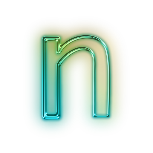 Neon Letter N