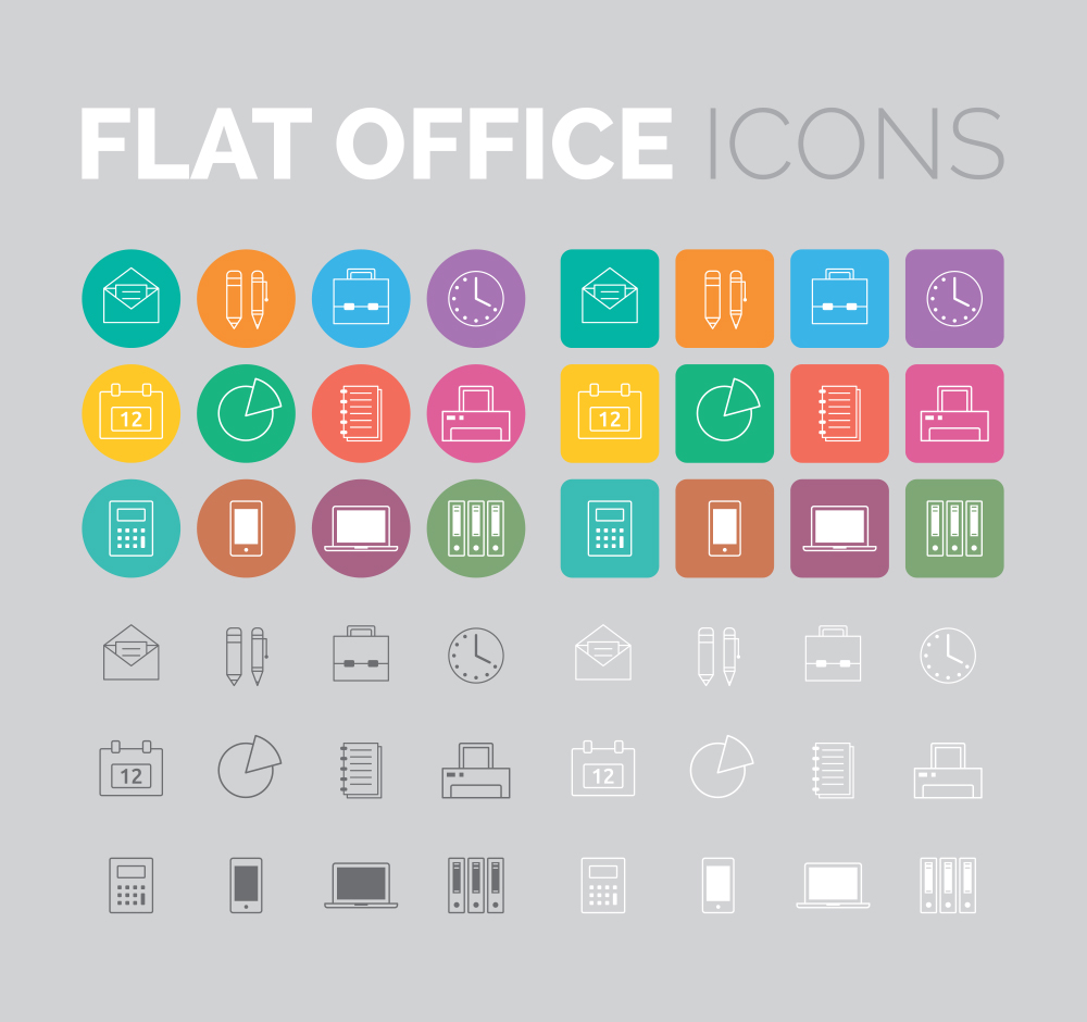 Office Icon Vector Free