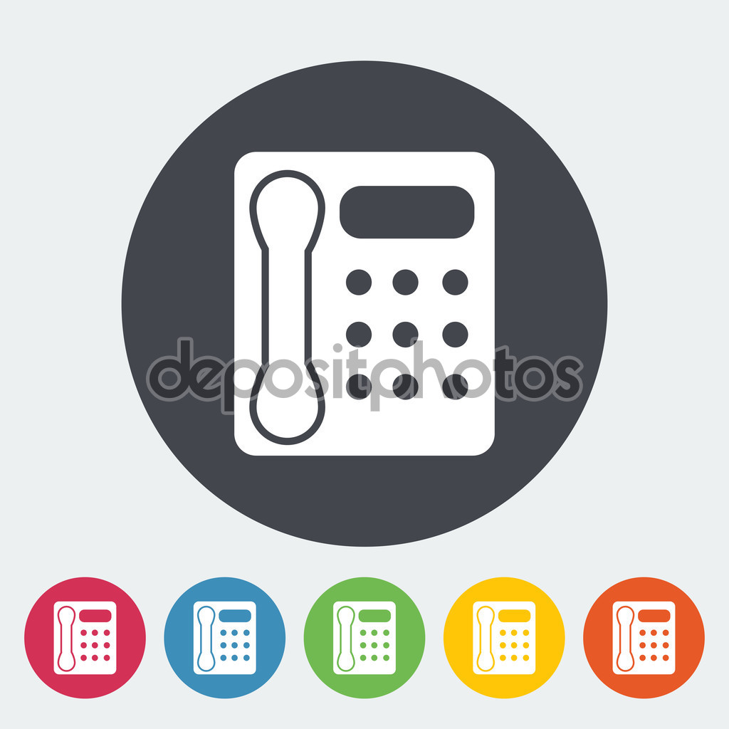 Office Phone Icon Vector