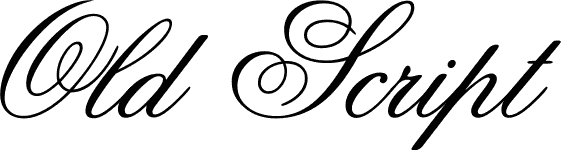 Old English Script Font Old English Script Font