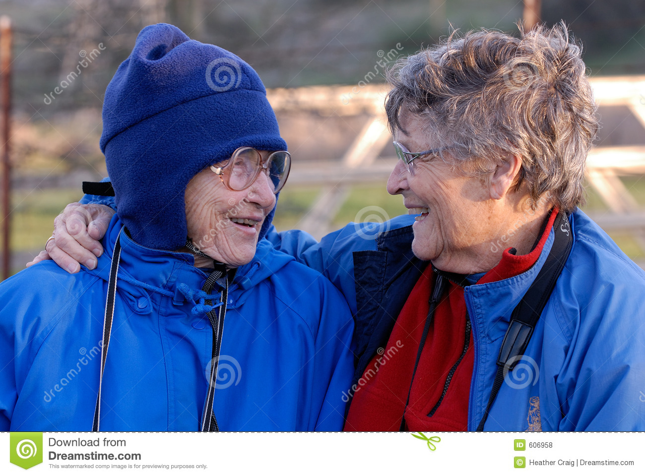 Old Lady Friends Laughing