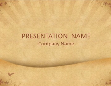 Old Parchment Paper PowerPoint Template