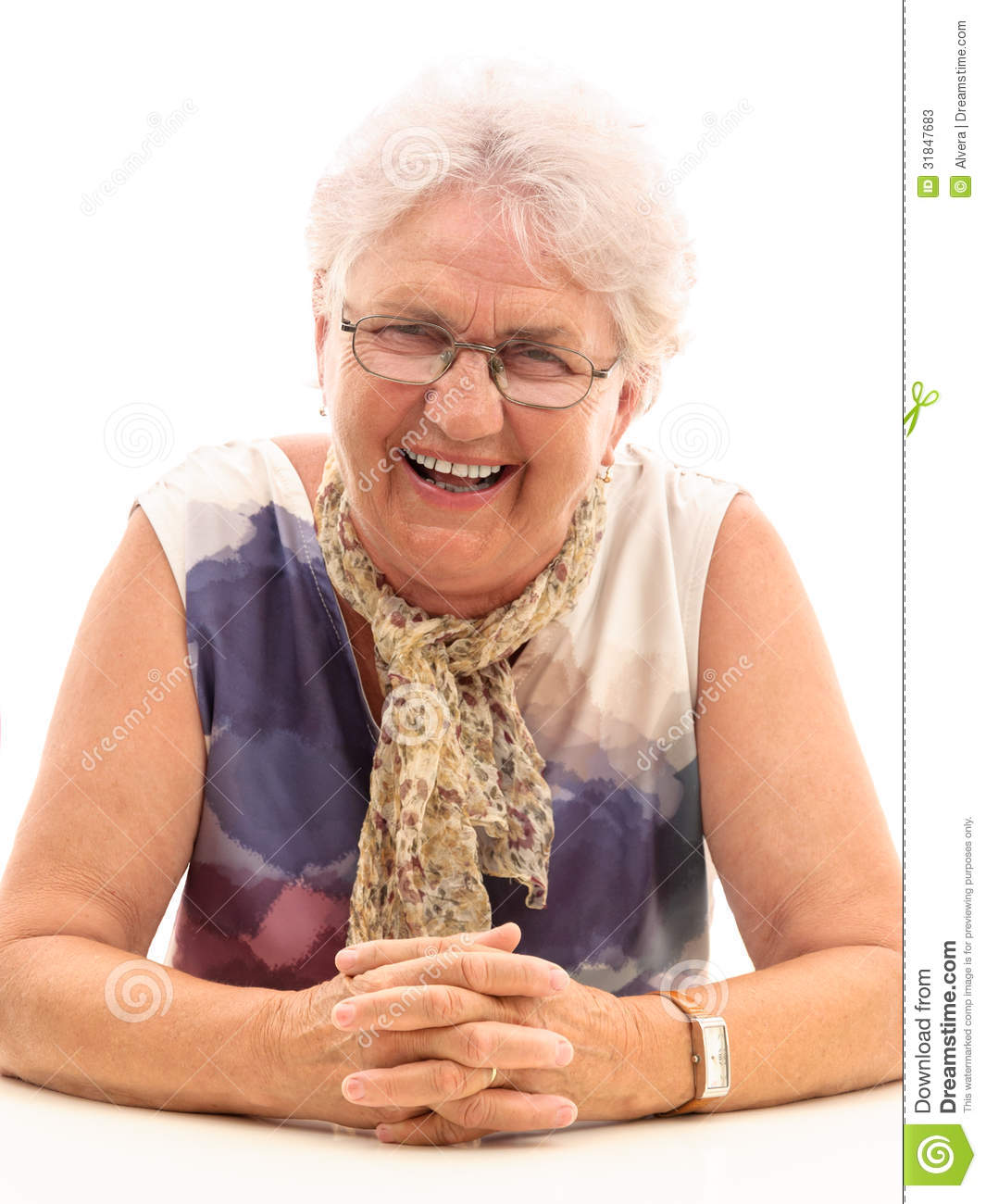 Old Woman Laughing