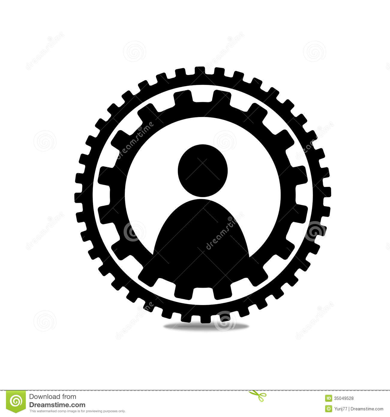 People Circle Icon Vector