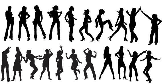 People Silhouette Vector Clip Art