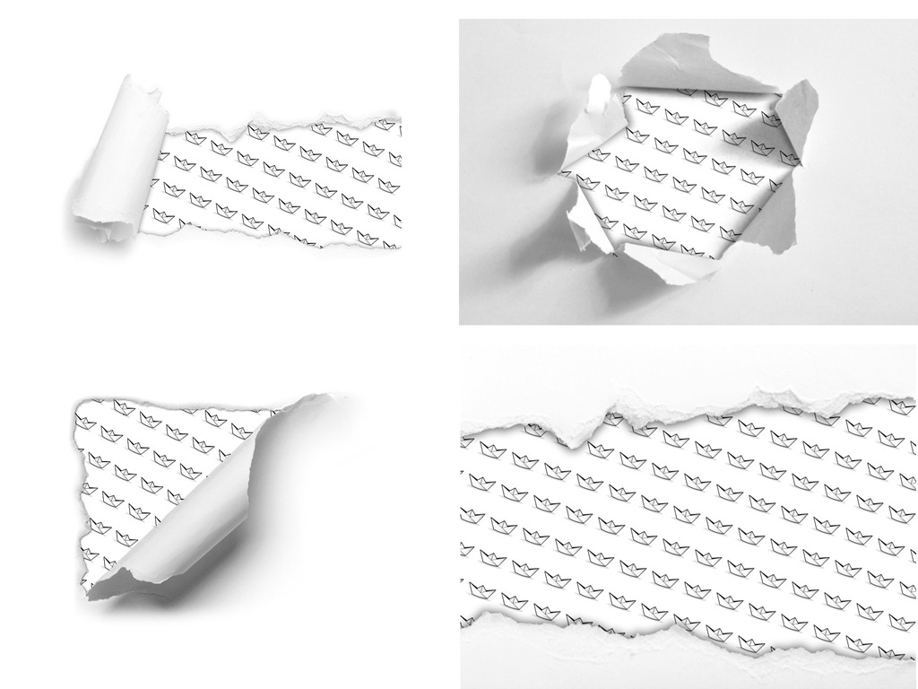 Photoshop Torn Paper Template