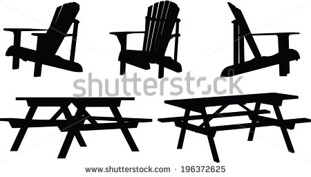 Picnic Table Silhouette Picnic Table Silhouette