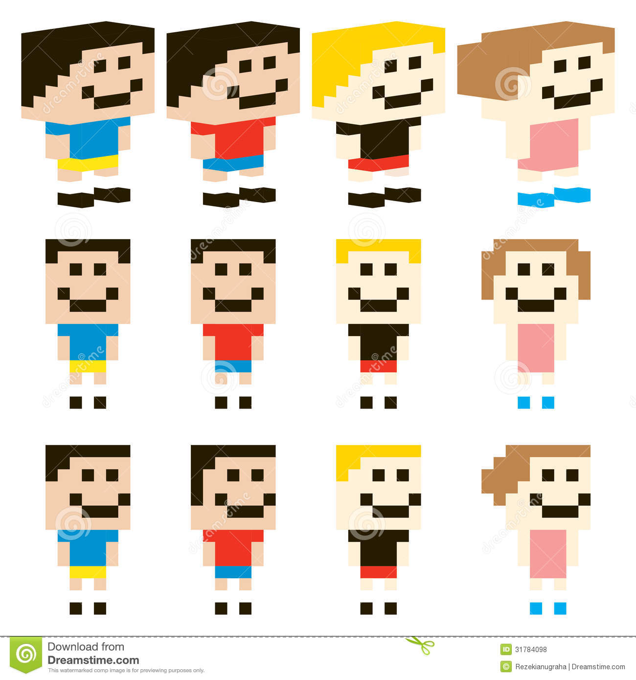 Pixel Art Game Characters