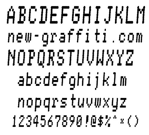 Pixel Letter Font