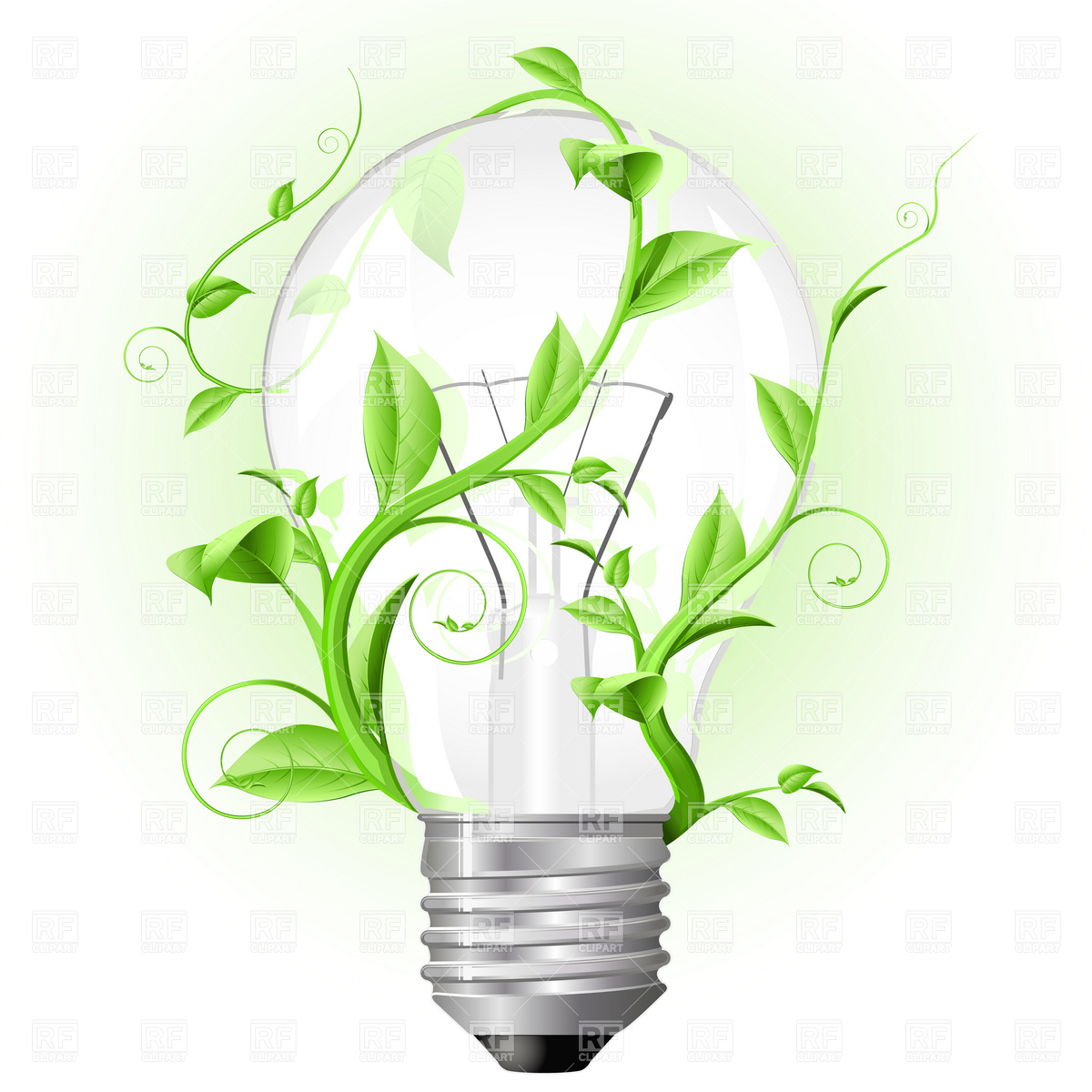 Plant Light Bulb Clip Art