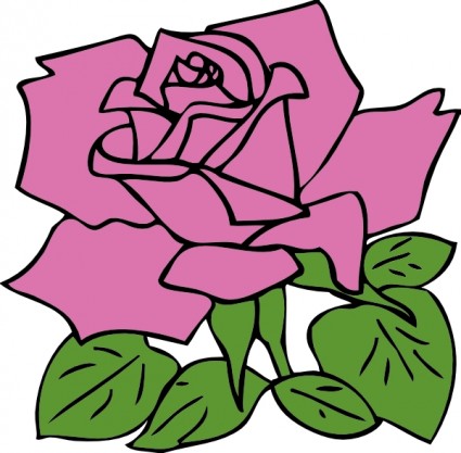 Purple Rose Clip Art