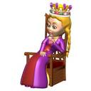 Queen On Throne Clip Art