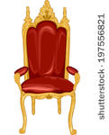 Queen Throne Chair Clip Art