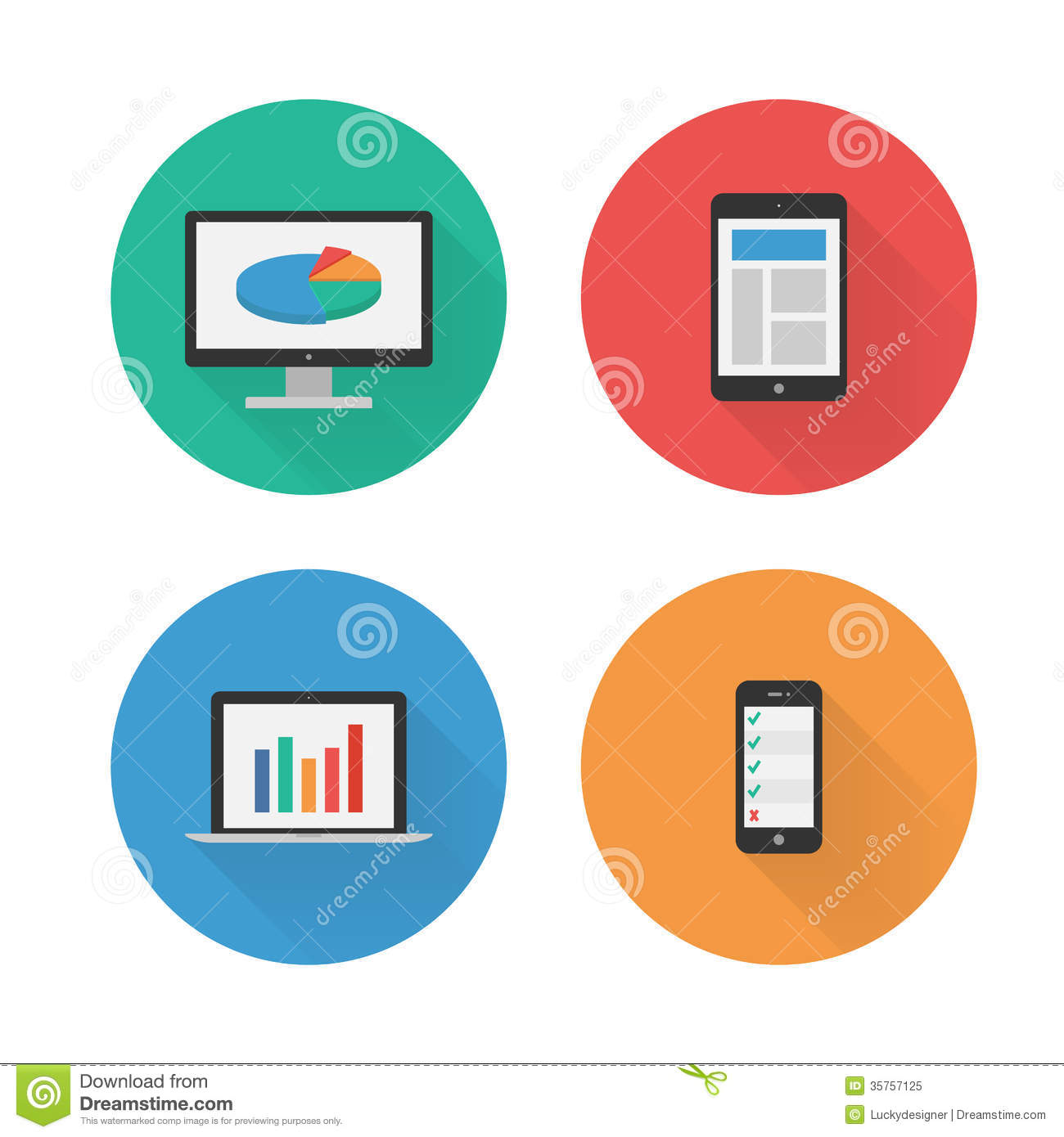 Responsive Flat Design Icon Responsive Flat Design Icon