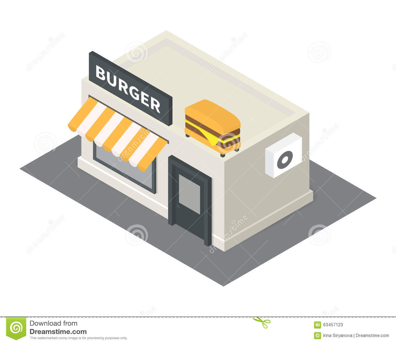 Restaurant Building Vector Restaurant Building Vector