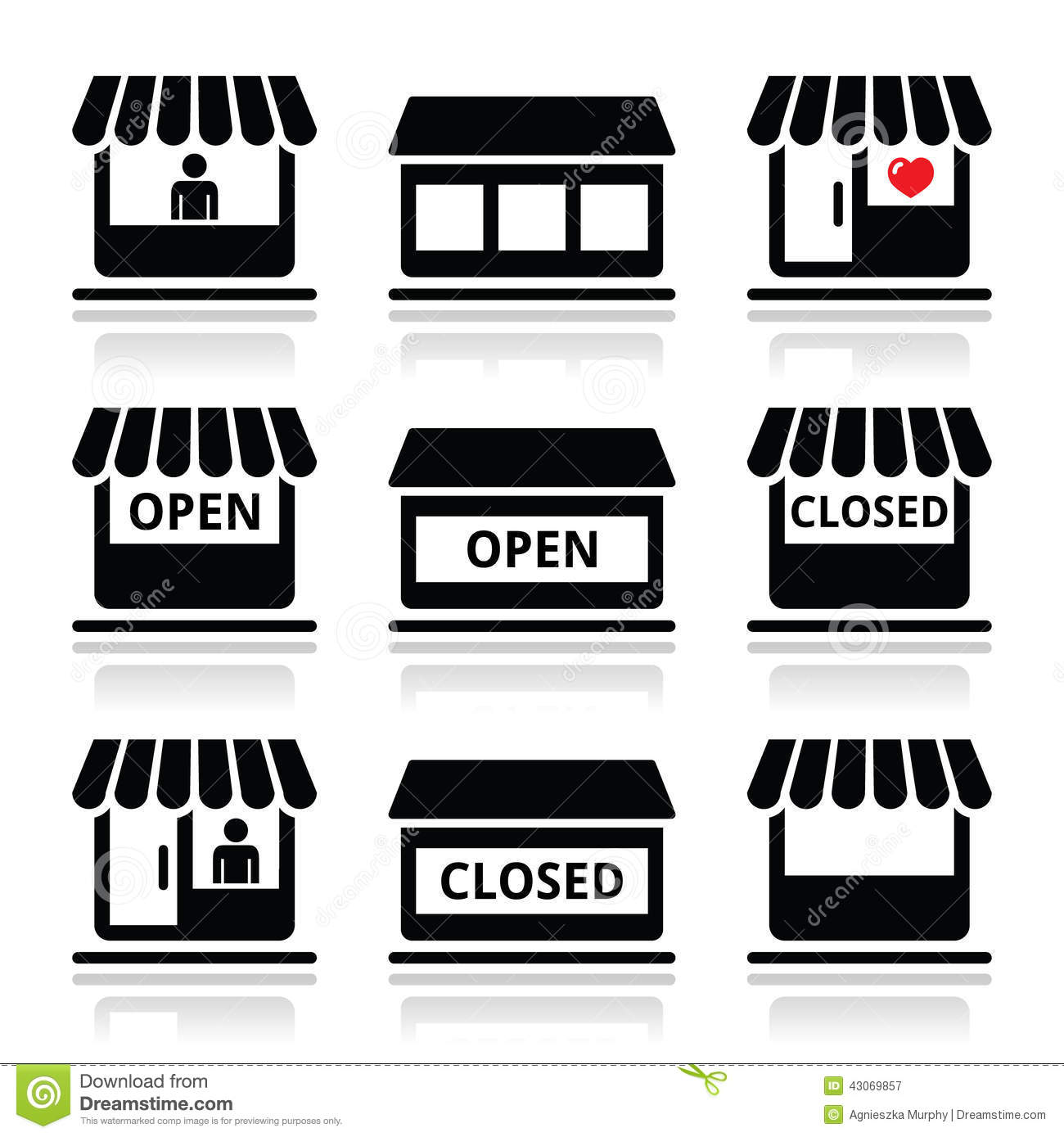 Retail Store Icon Black