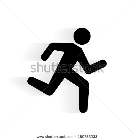 Running Silhouette Vector