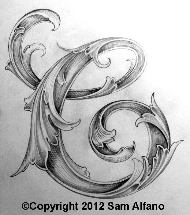Sam Alfano Leaf Script Letters Sam Alfano Leaf Script Letters