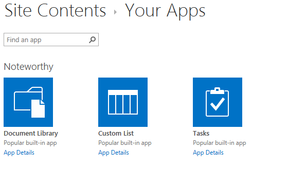 SharePoint 2013 Icon List