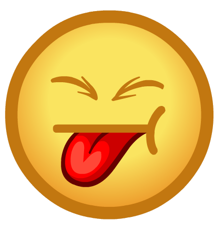 Smiley Faces with Tongue Sticking Out Emoticon