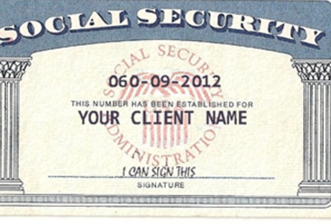 Social Security Card Template