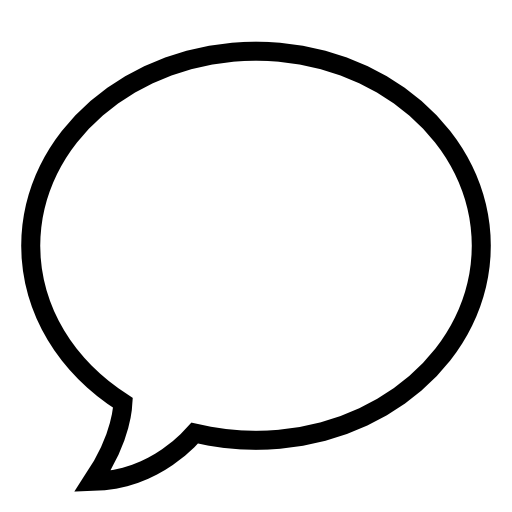 Speech Bubble Icon White