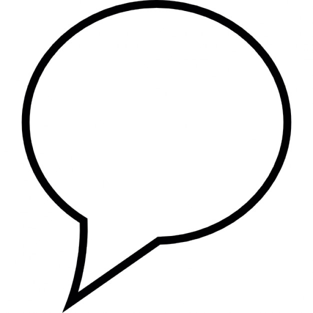 Speech Bubble Icon White