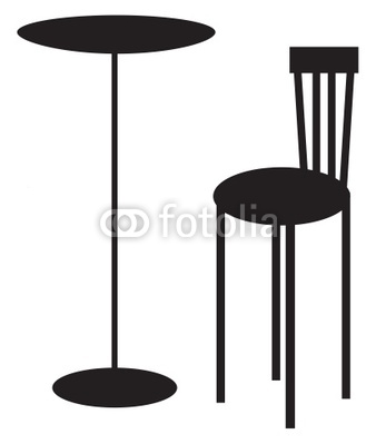 Table and Chair Silhouette