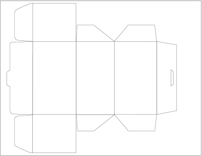 Tea Bag Box Template