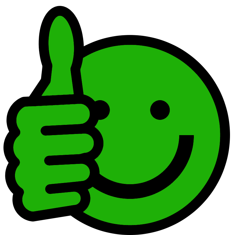 Thumbs Up Smiley-Face Clip Art