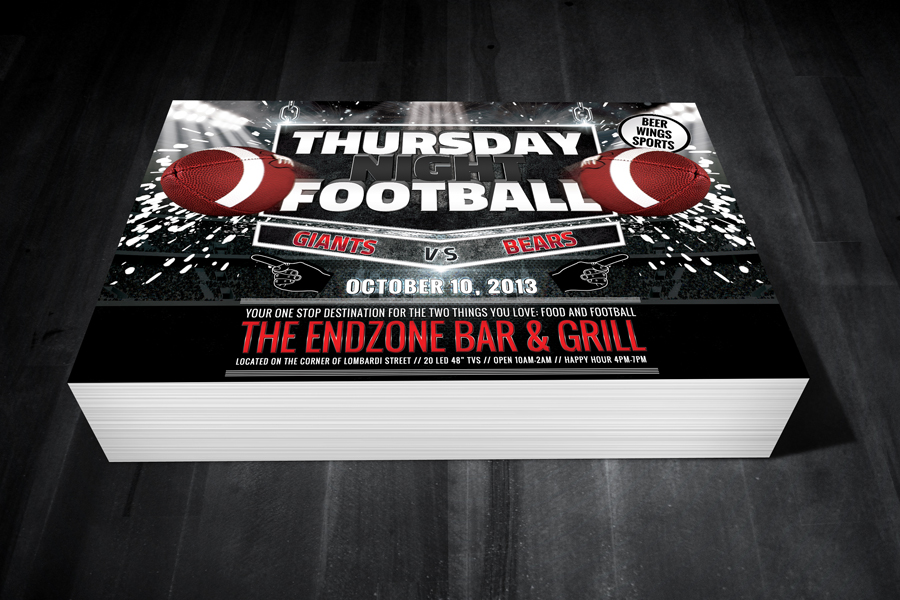 Thursday Night Football Flyer PSD