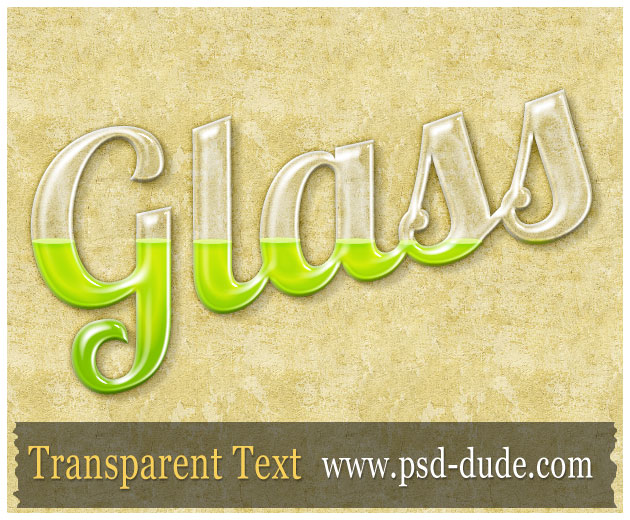 Transparent Text Photoshop