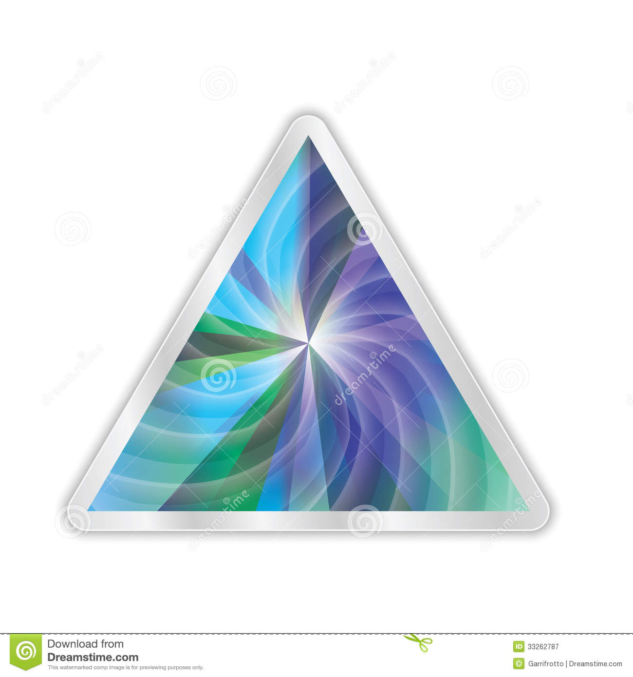 Transparent Triangle Vector