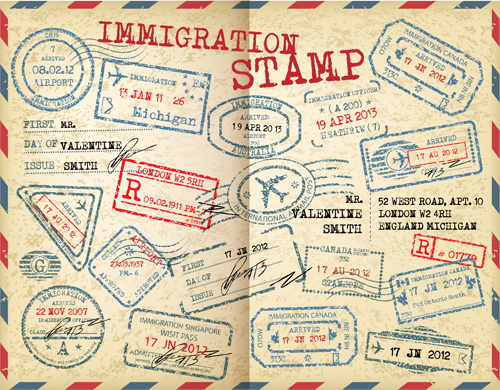 Travel Stamp Clip Art