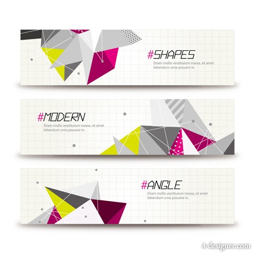 Triangle Banner Vector