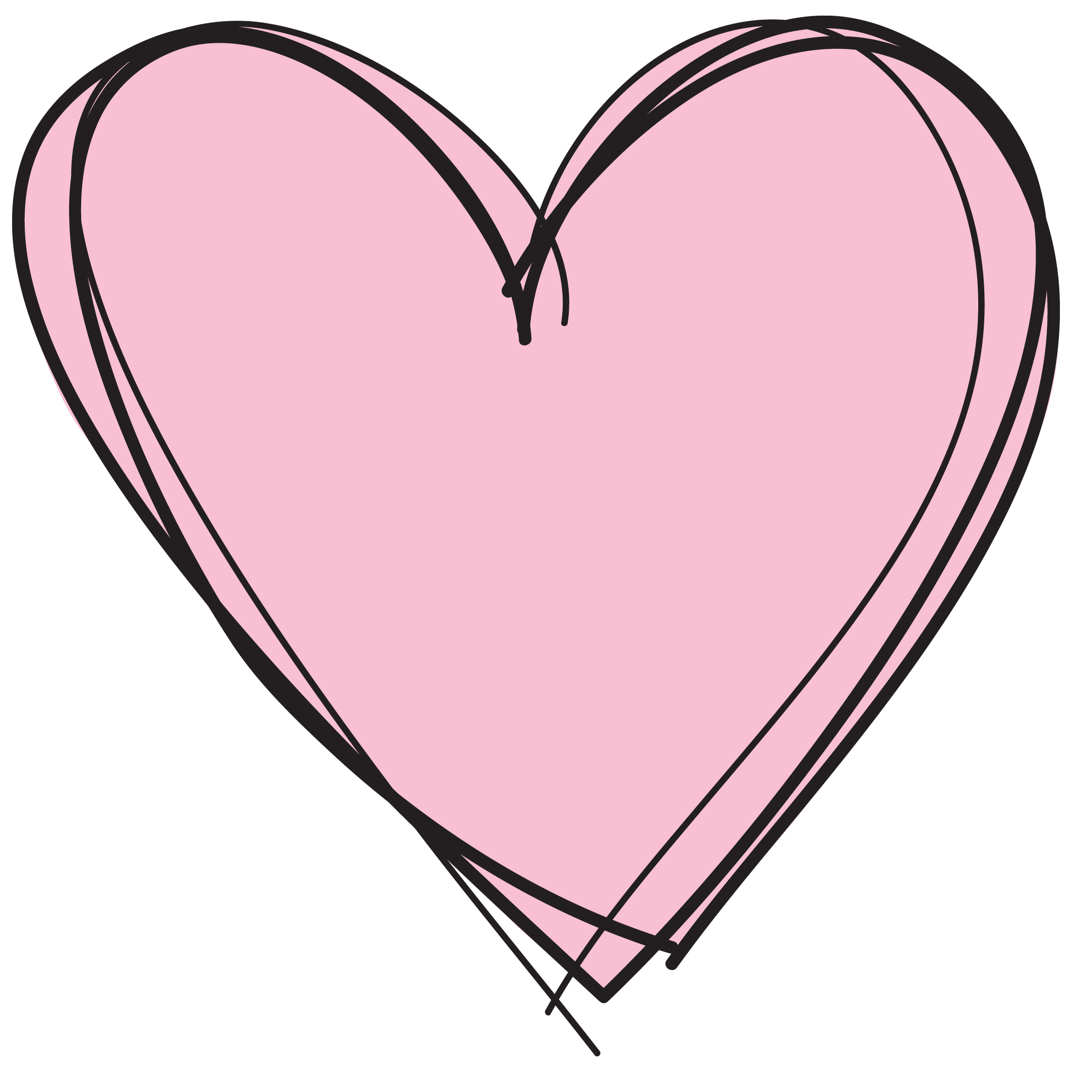 Tumblr Pink Heart Clip Art