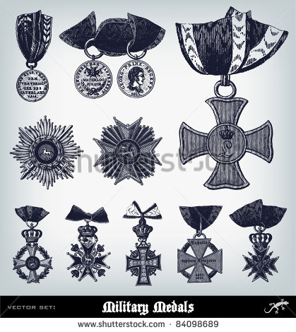 Vector Art of Military Medals