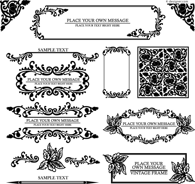 Vector Border Design Patterns