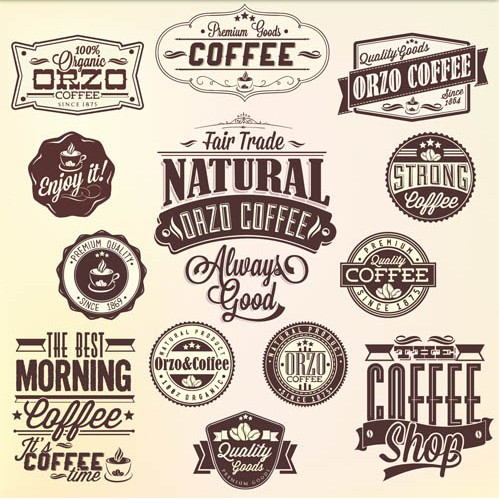 Vector Coffee Labels