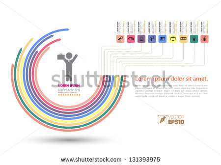 Vector Half Circle Template