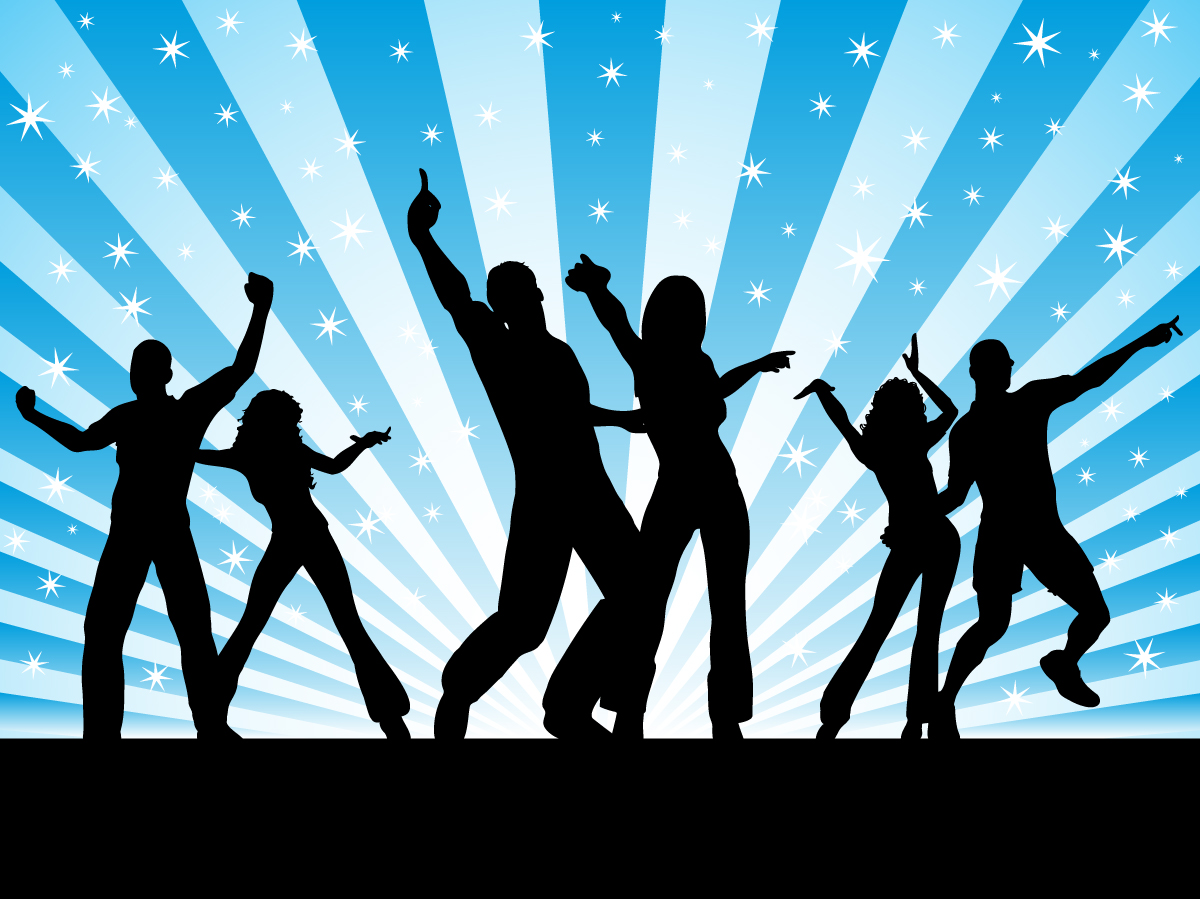 12 Photos of Dancing People Silhouette Vector Free