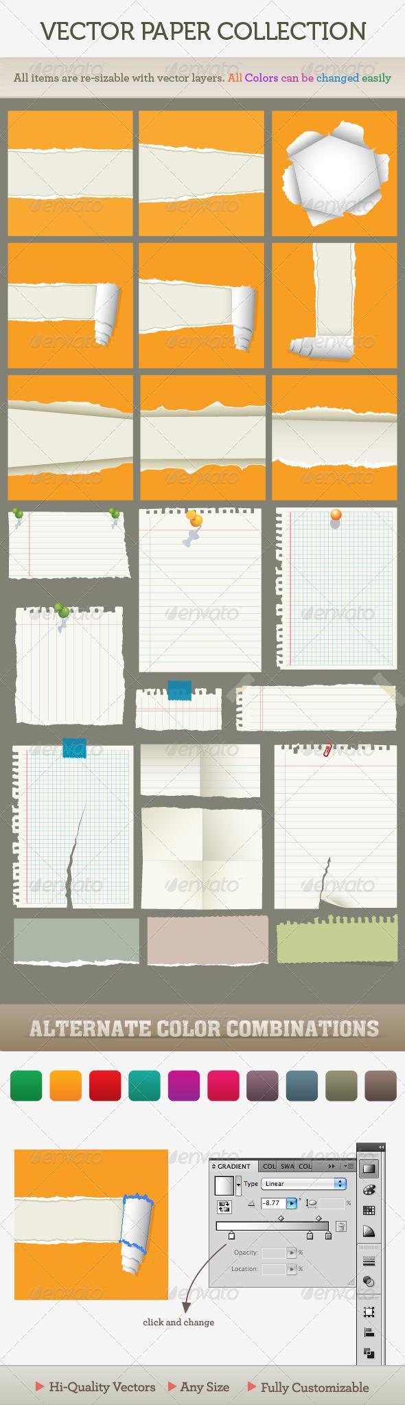 11 Torn Notebook Paper PSD Images