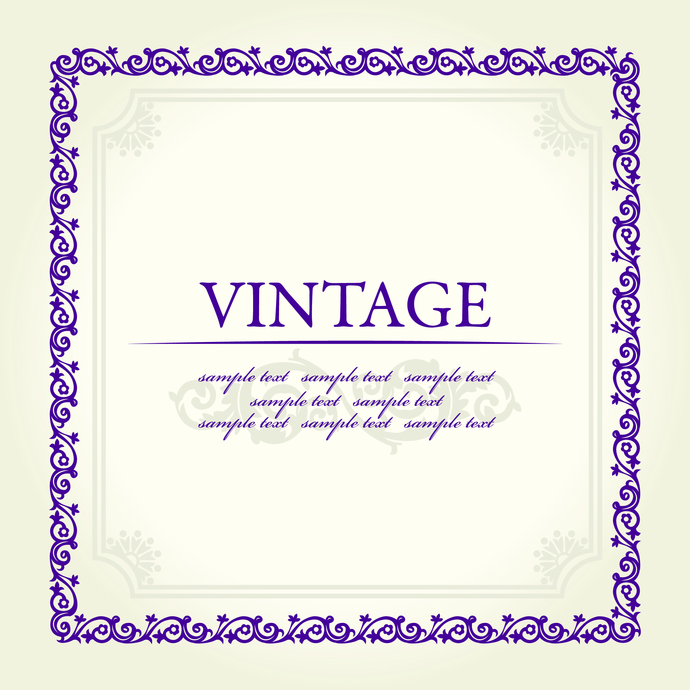 Vintage Square Frame